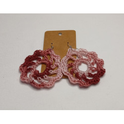 Earrings - Mandala - Pink Tones (Large)