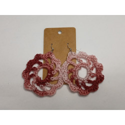 Earrings - Mandala - Pink Tones (Large)