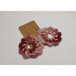 Earrings - Mandala - Pink Tones (Large)