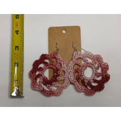 Earrings - Mandala - Pink Tones (Large)