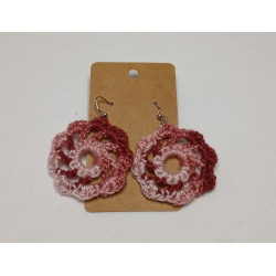 Earrings - Mandala - Pink Tones (Large)