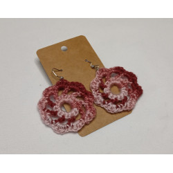 Earrings - Mandala - Pink Tones (Large)