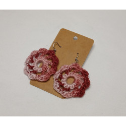 Earrings - Mandala - Pink Tones (Large)