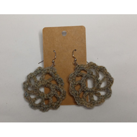 Earrings - Mandala - Sandstone (Large)