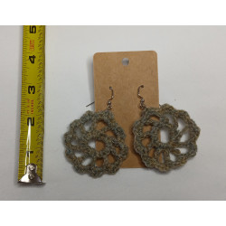 Earrings - Mandala - Sandstone (Large)