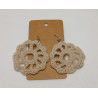 Earrings - Mandala - Tan (Large)