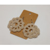 Earrings - Mandala - Tan (Large)