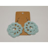 Earrings - Mandala - Light Aqua (Large)