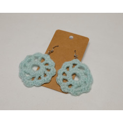 Earrings - Mandala - Light Aqua (Large)