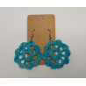 Earrings - Mandala - Dark Turquoise (Large)