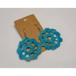 Earrings - Mandala - Dark Turquoise (Large)