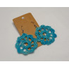 Earrings - Mandala - Dark Turquoise (Large)