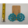 Earrings - Mandala - Dark Turquoise (Large)