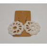 Earrings - Mandala - White (Large)