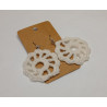 Earrings - Mandala - White (Large)