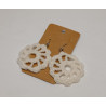 Earrings - Mandala - White (Large)