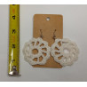 Earrings - Mandala - White (Large)