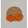 Earrings - Heart - Orange