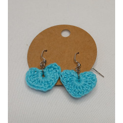 Earrings - Heart - Turquoise