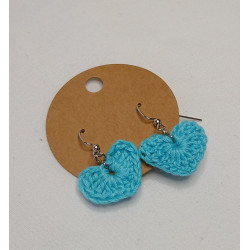 Earrings - Heart - Turquoise