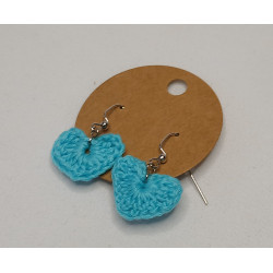 Earrings - Heart - Turquoise