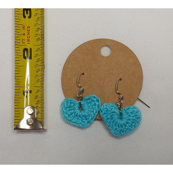 Earrings - Heart - Turquoise