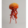 Jellyfish Hanging Decoration - Orange & Light Green & Red