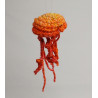 Jellyfish Hanging Decoration - Orange & Light Green & Red