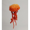 Jellyfish Hanging Decoration - Orange & Light Green & Red