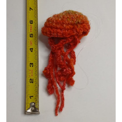 Jellyfish Hanging Decoration - Orange & Light Green & Red