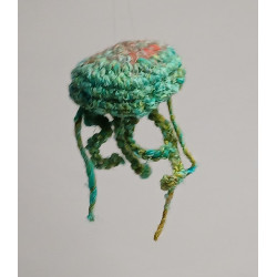 Jellyfish Hanging Decoration - Teal & Green & Red