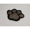 Paw Coaster - Black & Grey