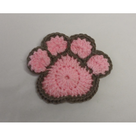 Paw Coaster - Pink & Grey