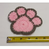 Paw Coaster - Pink & Grey