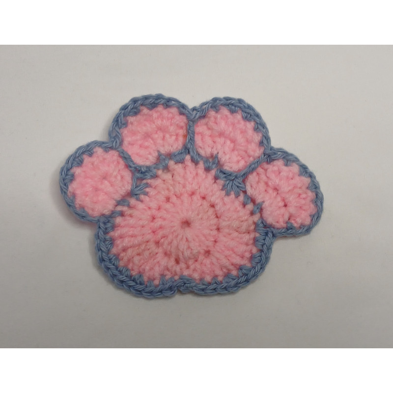 Paw Coaster - Pink & Blue