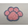 Paw Coaster - Pink & Blue