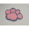 Paw Coaster - Pink & Blue