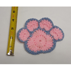 Paw Coaster - Pink & Blue