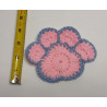 Paw Coaster - Pink & Blue