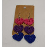 Pride Heart Earrings - Bi