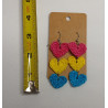 Pride Heart Earrings - Pansexual