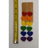 Pride Heart Earrings - Rainbow