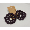 Earrings - Mandala - Dark Purple (Extra Large)