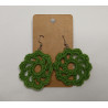 Earrings - Mandala - Green (Large)