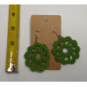 Earrings - Mandala - Green (Large)