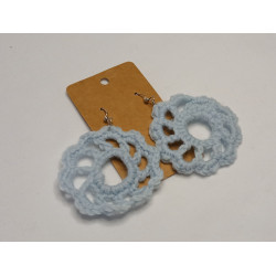 Earrings - Mandala - Light Blue (Large)