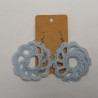 Earrings - Mandala - Light Blue (Large)