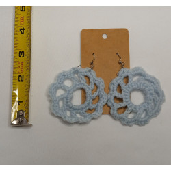 Earrings - Mandala - Light Blue (Large)