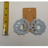 Earrings - Mandala - Light Blue (Large)