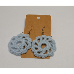 Earrings - Mandala - Light Blue (Large)